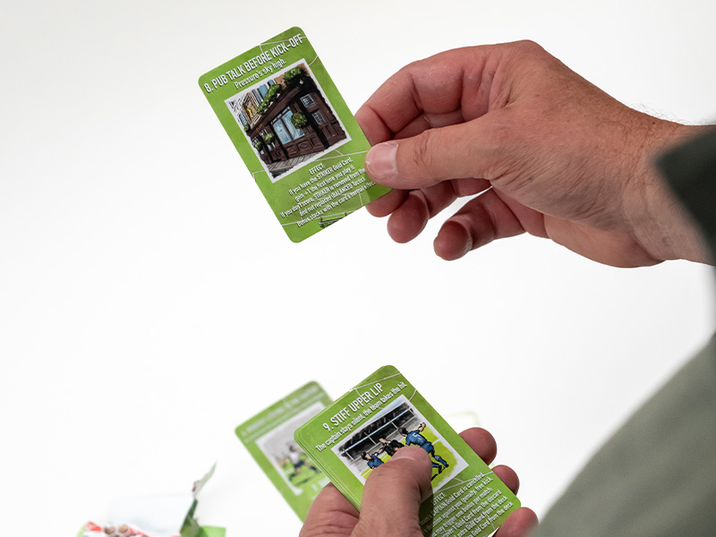 The Condition Deck cards in play