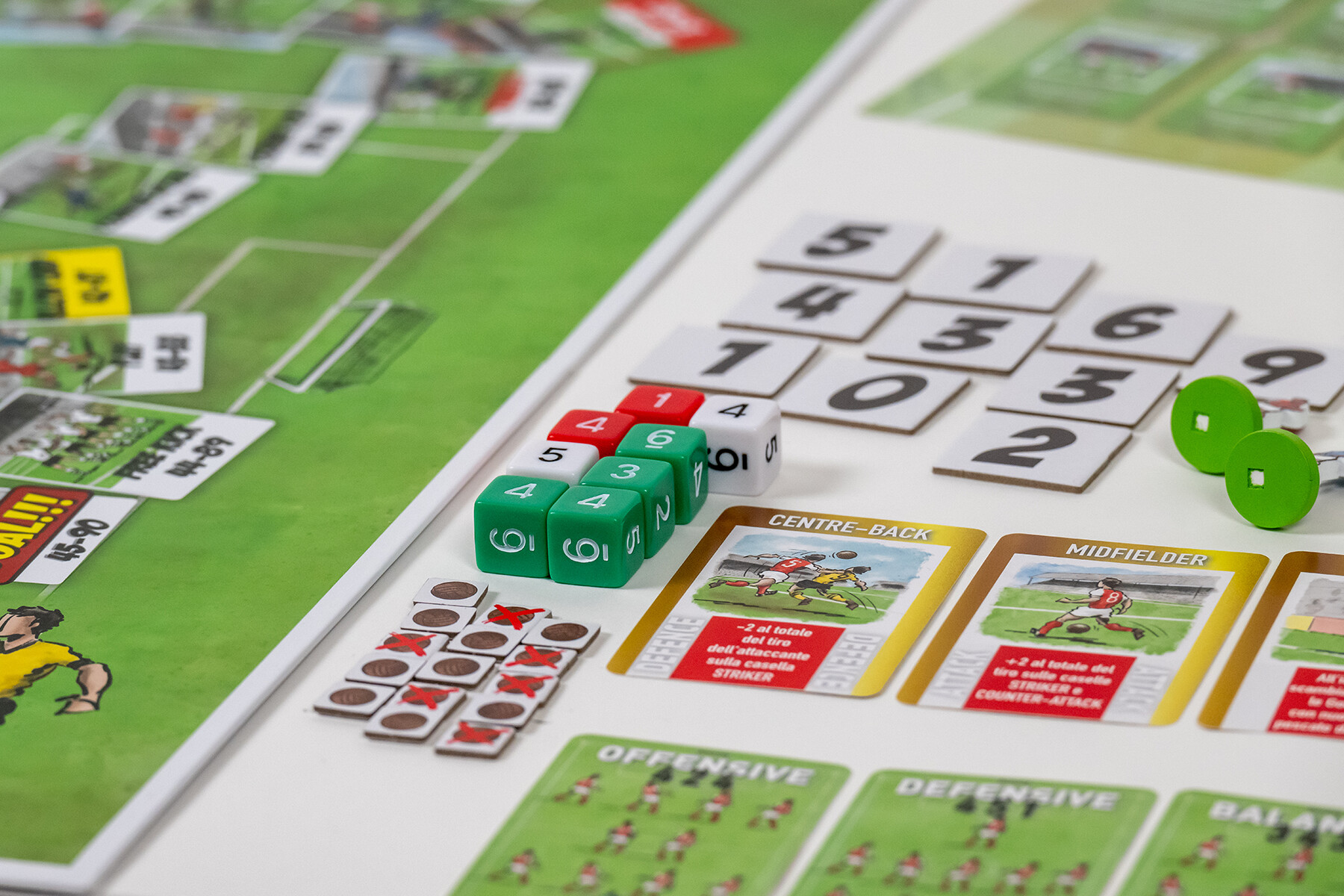 Back of the Goal game laid out on the table